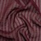 1 Yard Burgundy Twill Burnout Striped Silk Georgette Fabric for Elegant Apparel 53 Inch Width